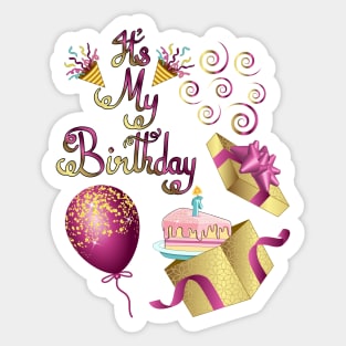 It's My Birthday Sticker